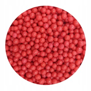 Perełki Maczki czerwone 2mm posypka cukrowa 60g